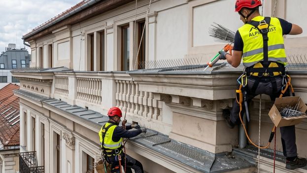 montare benzi anti-pasari